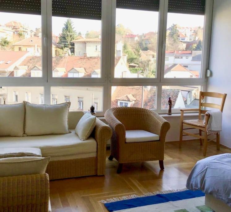 Spacious 3Br/2Bt Apartment With A/C In City Center Zagreb Exteriör bild